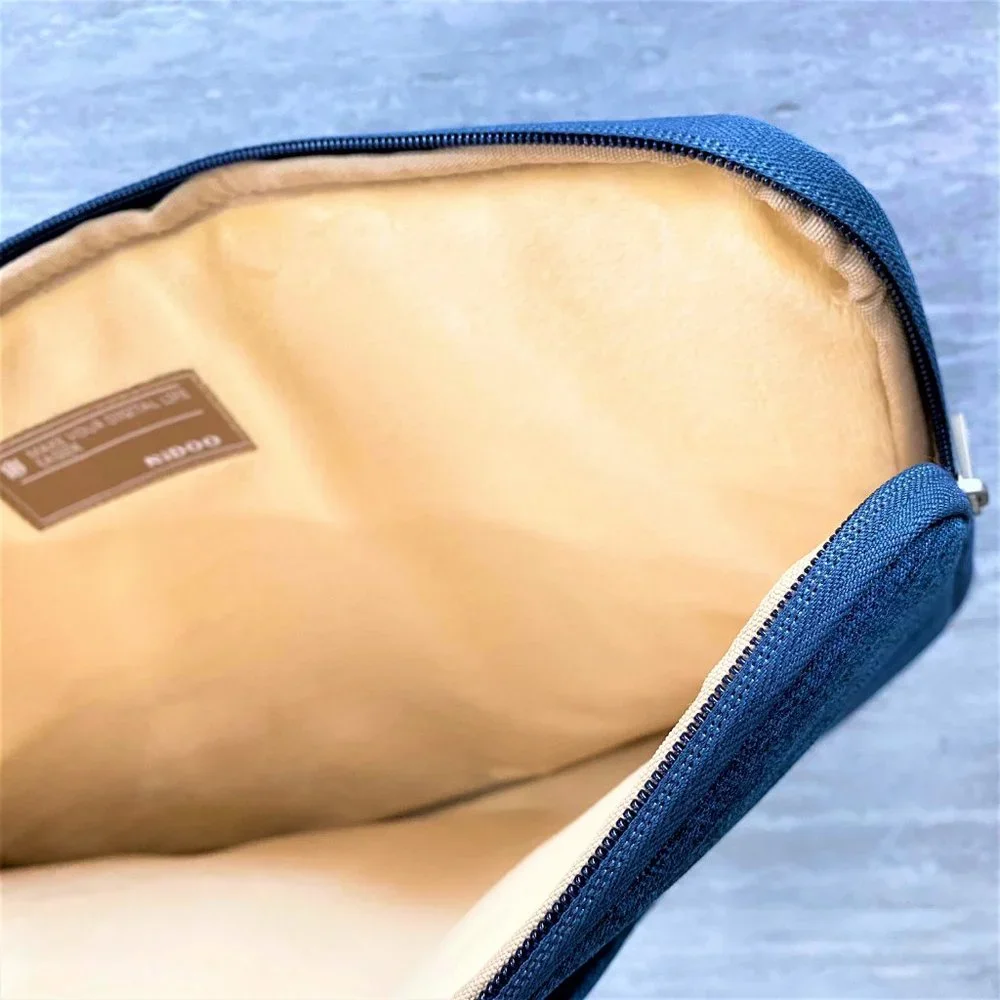 NIDOO 15 Inch Water Resistant Laptop Sleeve Case Protective Computer Cover Blue